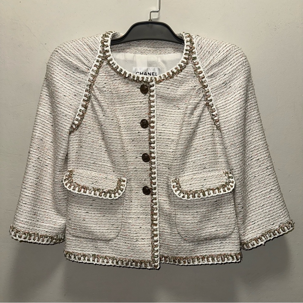 CHANEL Cotton Tweed Jacket